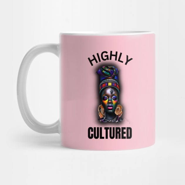 Highly Cultured Beautiful Black Woman Design by masksutopia